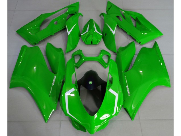 2011-2014 Verde Brillante & Blanco Ducati 1199 Carenado Moto 2011-2014 Verde Brillante & Blanco Ducati 1199 Carenado Moto