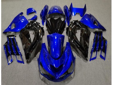 2012-2021 Azul Brillante & Negro Kawasaki ZX14R Carenado Moto
