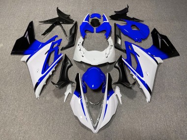 2013-2016 Blanco Brillante & Azul Triumph Daytona 675 Carenado Moto