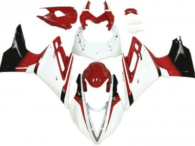 2013-2016 Blanco & Rojo Triumph Daytona 675 Carenado Moto