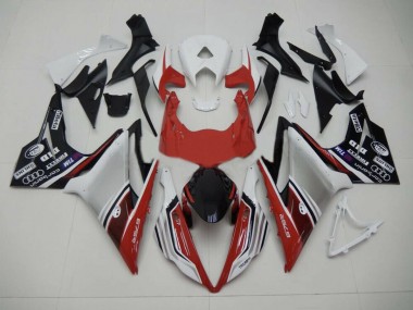 2013-2016 Estilo Rojo Blanco & Negro Triumph Daytona 675 Carenado Moto