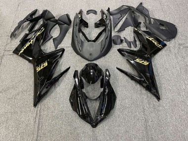 2013-2016 Negro Brillante Con Oro Triumph Daytona 675 Carenado Moto