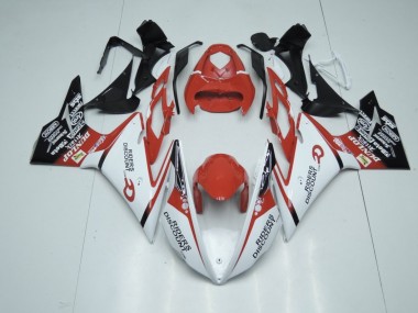 2013-2016 Rojo & Blanco Triumph Daytona 675 Carenado Moto
