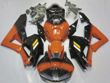 2013-2023 Desvanecimiento Naranja Brillante & Negro Honda CBR600RR Carenado Moto