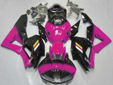 2013-2023 Desvanecimiento Rosa Brillante & Negro Honda CBR600RR Carenado Moto