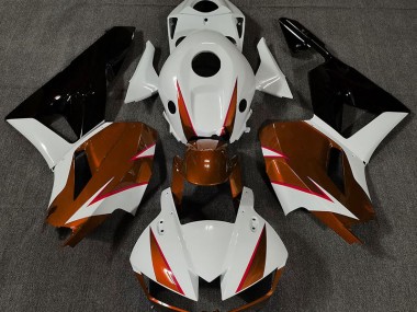 2013-2023 Naranja Brillante Blanco & Rojo Honda CBR600RR Carenado Moto