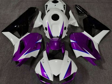 2013-2023 Púrpura Brillante Blanco & Azul Honda CBR600RR Carenado Moto