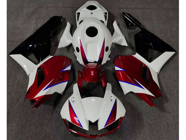 2013-2023 Rojo Brillante Blanco & Azul Honda CBR600RR Carenado Moto 2013-2023 Rojo Brillante Blanco & Azul Honda CBR600RR Carenado Moto