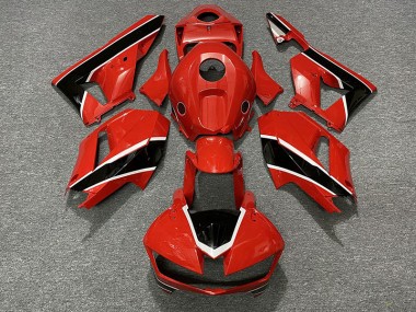 2013-2023 Rojo Brillante Blanco & Negro Honda CBR600RR Carenado Moto