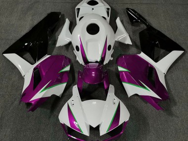 2013-2023 Rosa Brillo Blanco & Verde Honda CBR600RR Carenado Moto