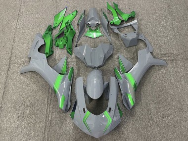 2015-2019 Acentos En Gris & Verde Nardo Yamaha R1 Carenado Moto