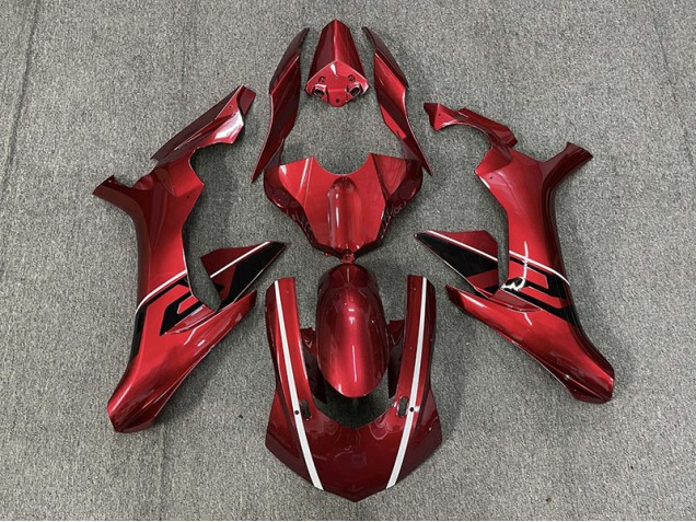 2015-2019 Acentos En Rojo Intenso & Blanco & Negro Yamaha R1 Carenado Moto 2015-2019 Acentos En Rojo Intenso & Blanco & Negro Yamaha R1 Carenado Moto