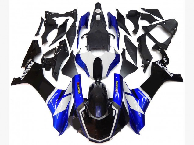 2015-2019 Estilo Personalizado Azul & Blanco Yamaha R1 Carenado Moto