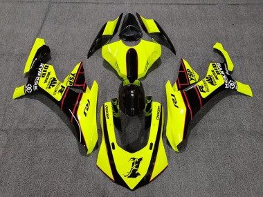 2015-2019 Floro Amarillo & Negro Yamaha R1 Carenado Moto