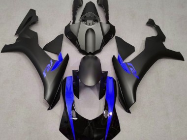 2015-2019 Negro Mate & Azul Yamaha R1 Carenado Moto