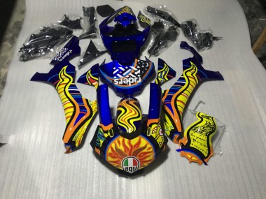 2015-2019 Tribales Diseño Yamaha R1 Carenado Moto