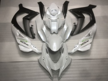2016-2019 Blanco Perla & Verde Kawasaki ZX10R Carenado Moto