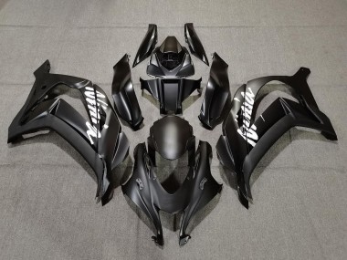 2016-2019 Negro Mate Con Blanco Kawasaki ZX10R Carenado Moto