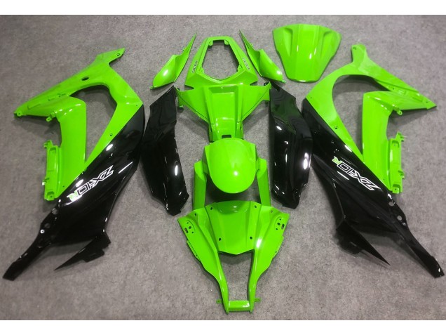 2016-2019 Verde Brillante & Verde R Kawasaki ZX10R Carenado Moto 2016-2019 Verde Brillante & Verde R Kawasaki ZX10R Carenado Moto