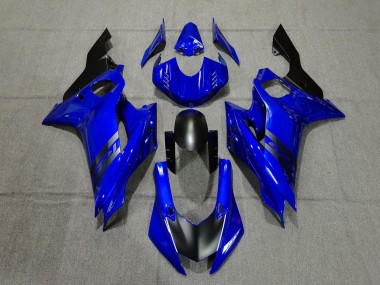 2017-2021 Azul & Negro Yamaha R6 Carenado Moto