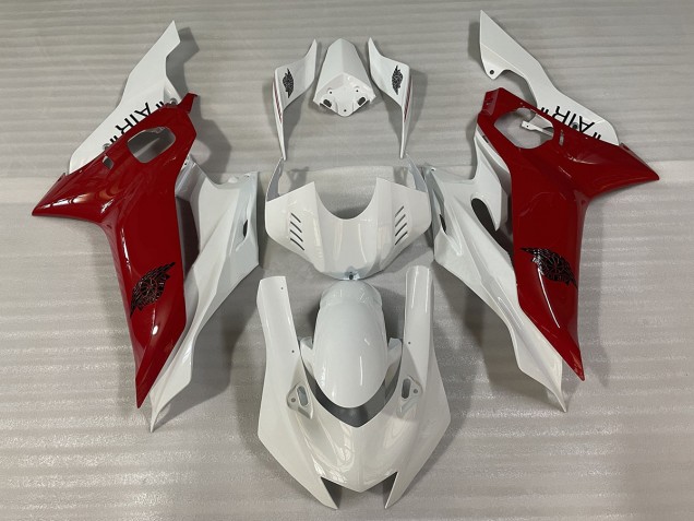 2017-2021 Blanco Brillante & Rojo J AIR Yamaha R6 Carenado Moto 2017-2021 Blanco Brillante & Rojo J AIR Yamaha R6 Carenado Moto
