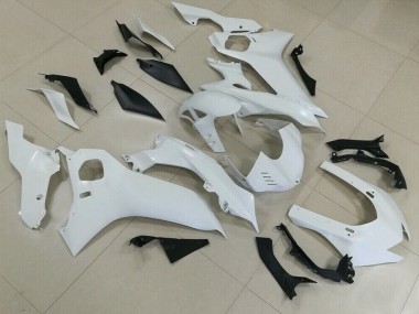 2017-2021 Blanco Brillante Yamaha R6 Carenado Moto