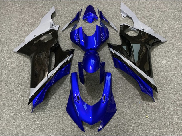 2017-2021 Cemento Negro & Azul Yamaha R6 Carenado Moto 2017-2021 Cemento Negro & Azul Yamaha R6 Carenado Moto