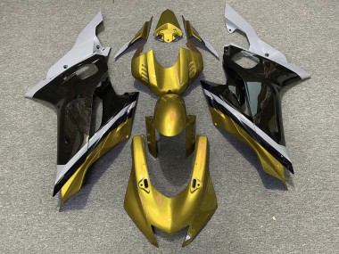 2017-2021 Cemento Negro & Oro Yamaha R6 Carenado Moto