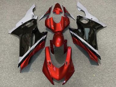 2017-2021 Cemento Negro & Rojo Yamaha R6 Carenado Moto