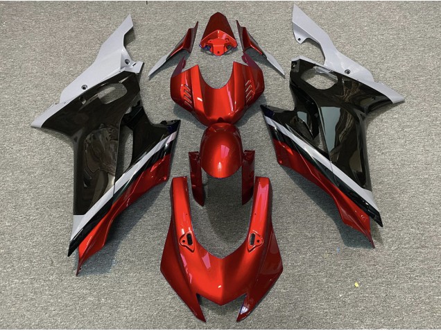 2017-2021 Cemento Negro & Rojo Yamaha R6 Carenado Moto 2017-2021 Cemento Negro & Rojo Yamaha R6 Carenado Moto