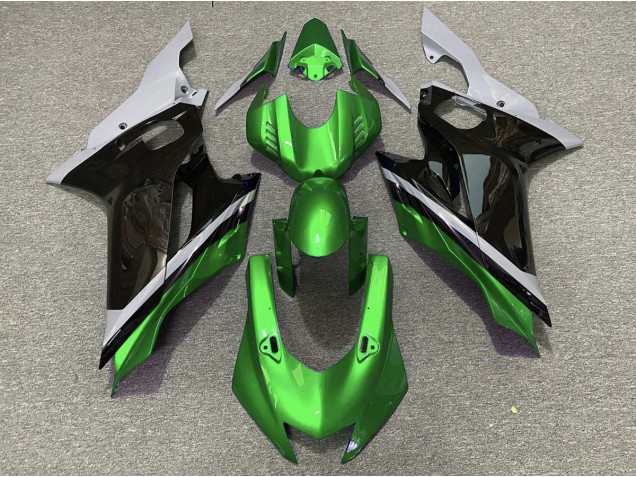 2017-2021 Cemento Negro & Verde Yamaha R6 Carenado Moto 2017-2021 Cemento Negro & Verde Yamaha R6 Carenado Moto