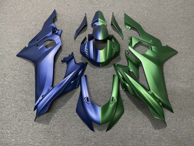 2017-2021 División Azul & Verde Yamaha R6 Carenado Moto