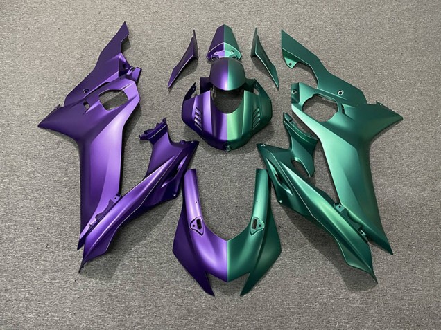 2017-2021 División Morada & Verde Yamaha R6 Carenado Moto 2017-2021 División Morada & Verde Yamaha R6 Carenado Moto