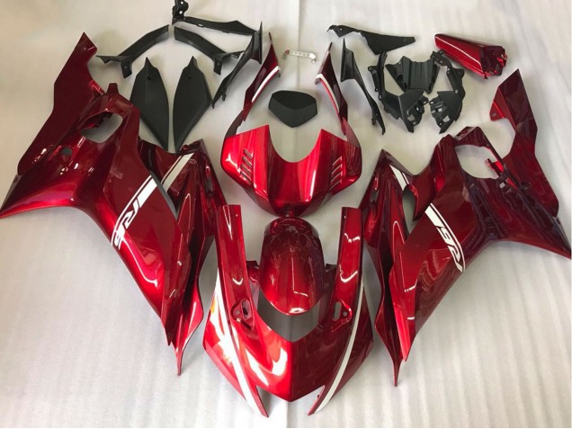 2017-2021 Manzana De Caramelo Roja Yamaha R6 Carenado Moto 2017-2021 Manzana De Caramelo Roja Yamaha R6 Carenado Moto