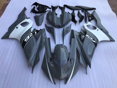 2017-2021 Nardo Gris & Blanco Yamaha R6 Carenado Moto