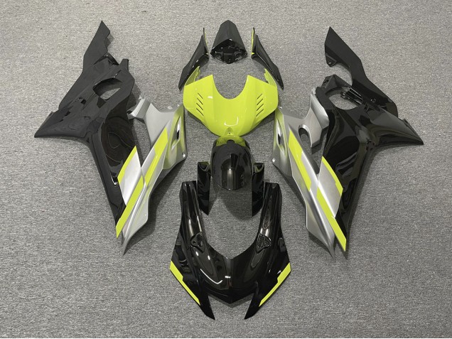 2017-2021 Negro Con Amarillo Floro Yamaha R6 Carenado Moto 2017-2021 Negro Con Amarillo Floro Yamaha R6 Carenado Moto
