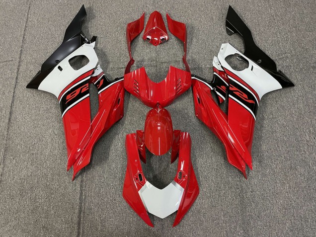 2017-2021 Rojo Blanco & Negro Yamaha R6 Carenado Moto 2017-2021 Rojo Blanco & Negro Yamaha R6 Carenado Moto