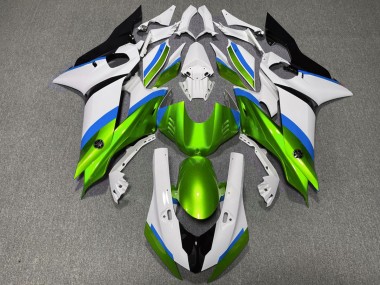 2017-2021 Verde Brillante & Azul Claro Yamaha R6 Carenado Moto