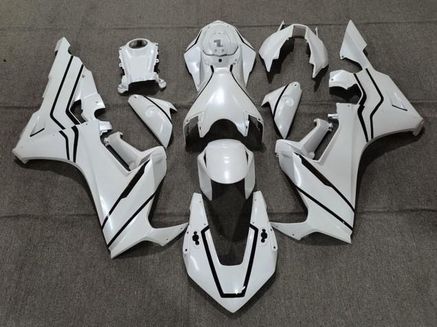 2017-2023 Forro Blanco Perla & Negro Honda CBR1000RR Carenado Moto 2017-2023 Forro Blanco Perla & Negro Honda CBR1000RR Carenado Moto