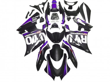 2017-2023 Negro Mate & Morado Suzuki GSXR 1000 Carenado Moto