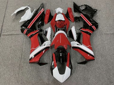 2017-2023 Rojo Brillo Blanco & Negro Honda CBR1000RR Carenado Moto