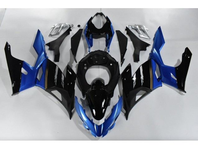2018-2023 Azul & Negro Kawasaki Ninja 400 Carenado Moto