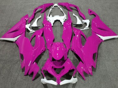 2019-2023 Rosa Brillante & Blanco Kawasaki ZX6R Carenado Moto